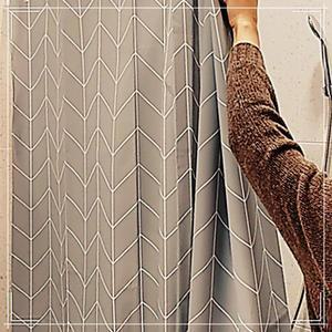 [2개구성] 욕실커튼 방수 샤워커텐 그레이 80x180 학교 교실 학원 관공서 커튼 가림막 비닐 NWCFD43F