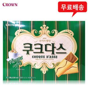 크라운 쿠크다스 비엔나커피 288gx10개(1box)/무배