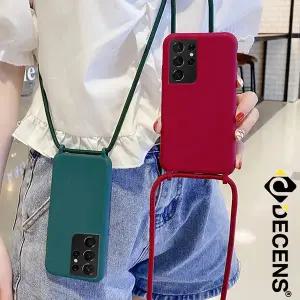 [데켄스]갤럭시 S25 S24 S23 S22 S21 S20 S10 노트20 울트라 플러스 스트랩 목걸이 크로스백 실리콘 케이