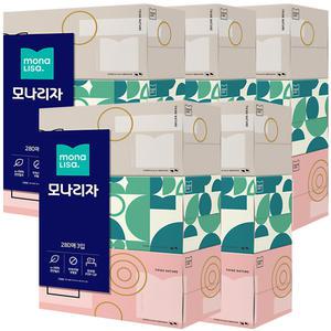 모나리자 각티슈 280매 X15개 /휴지 화장지 갑티슈