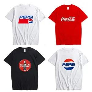 코카콜라 펩시 반팔 콜라 티셔츠 재미있는 유니폼 엽기 티셔츠
