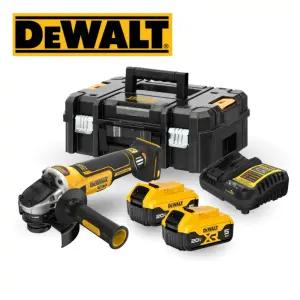 디월트 충전 그라인더 9000RPM 1550W DCG4051P2 125mm 5.0Ah 배터리 2개 세트