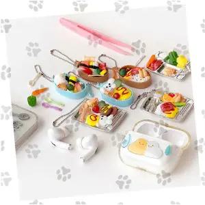 일정 도시락 키링 만들기 세트 미니어처 음식 모형 체인 액세서리 핸드메이드 키트