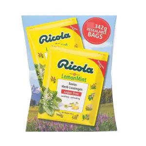 리콜라 스위스 허브캔디 레몬민트 레몬 캔디 342g 고급 목캔디