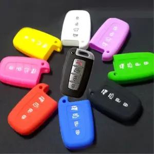 구형 에쿠스 폴딩키 4버튼 실리콘 스마트키 케이스/실리콘키커버/스마트키홀더/자동차키커버/차키홀더/