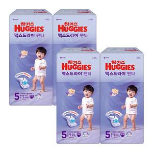 하기스 NEW 맥스드라이 팬티형 기저귀, 5단계 남아용 44매, 4팩, 1개(176매)