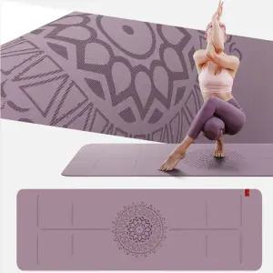 홈트 운동 매트 중심선 층간소음 피트니스 tpe 요가 매트 트레이닝 8mm 실내 전용 가방 바닥 홈짐 밀착