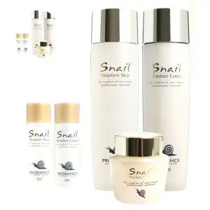 (제스트)식물추출물 여성 달팽이 화장품 스킨로션크림 세트