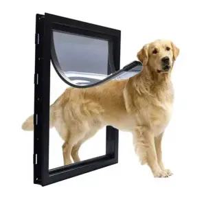 대형견 펫도어 와이드 펜스 강아지 M 자동문 하얀색 출입문