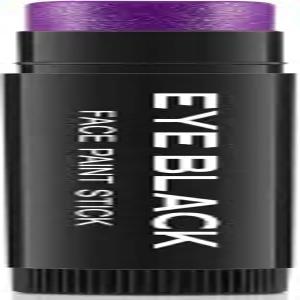 야구 축구 소프트볼 라크로스 스포츠 액세서리용 CC뷰티 퍼플 글리터 아이 블랙 스틱 안티 글레어 방수