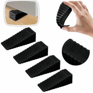 2/4 팩 미끄럼 방지 헤비 듀티 고무 도어 스토퍼 - 나무 바닥   타일용 다기능 가정/사무실