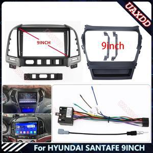 현대 호환 SANTAFE 9 인치 차량용 라디오 안드로이드 DVD 스테레오 오디오 화면 멀티미디어 비디오 CD 플레