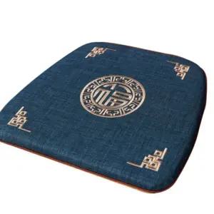 식당 쿠션 엉덩이 유럽 40x42cm 파란색 단단한 미끄럼 의자 방지 어 두꺼운