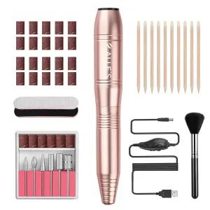 아크릴 젤 네일 및 홈 살롱용 20 000RPM 전기 드릴 컴팩트 휴대용 이파일 전문 매니큐어 페디큐어 파일