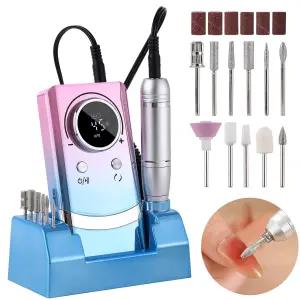 젤 네일 매니큐어 및 페디큐어 반사 바디 등을 위한 스마트 LCD 화면이 있는 전기 45 000RPM 드릴 머신