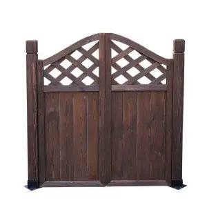 야외 대문 펜스문 휀스 목재 울타리 별장 가림막 울타리문