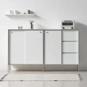 시엘 1600 도어 서랍 미드센츄리 슬라이딩 슬림 틈새 수납장