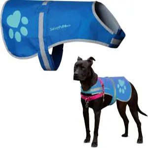 세이프티PUP XD 반려견 반사 조끼 - 도시 및 농촌 지역에서 반려동물의 목줄 온/오프를 보호하는 데 도움이