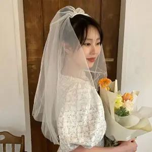 웨딩 면사포 베일 촬영소품 셀프