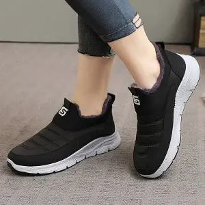 [굿쇼핑몰]여성 2컬러 슬립온 방한 부츠 방한화 5cm