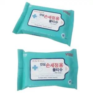 살균소독 티슈 휴대용 물 감염예방 손위생 안심 휴대
