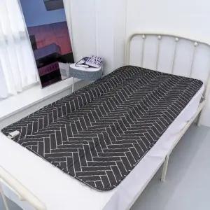 의료기 헤링본 카본 탄소무자계 전기요 대형 중형 온열매트 장판 세탁가능 저전력 싱글