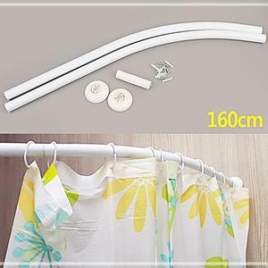 [2개구성] 커브형 샤워 목욕 160cm 곡선 샤워봉 커튼봉 샤워부스봉 FAW3A8946