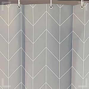 [2개구성] 가림막 방수 샤워실커튼 샤워파티션 커튼 샤워커텐 그레이 욕실커튼 비닐 150x180 HWCFD441