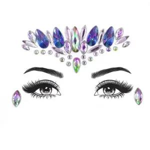 [라미컴퍼니]스티커 페이스 큐빅 메이크업 반짝이 보석 분장 얼굴 타투스티커 얼굴에붙이는 파티 쥬얼리