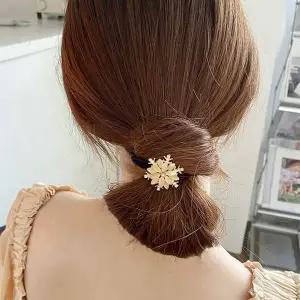 긴머리용 똥머리 고무줄 머리끈세트 예쁜헤어끈 여성용