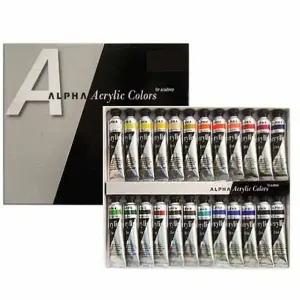 [셀러에이드]30091 20ml 24색 실버 알파 아크릴물감