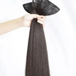 뒷머리 헤어피스 붙임 긴머리가발 인조모 3pcs 머리 부분