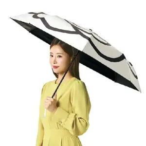 #넬]동백 암막 3단 수동 양우산 1개