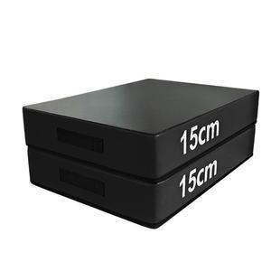 데드리프트 매트 역도 패드 블랙 50x50x15cm 충격흡수 충격 /매트 완충 바벨