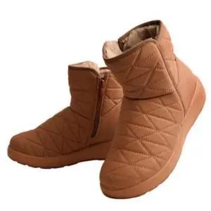 신발 털신 겨울 캐주얼 지퍼 여성 앵클부츠 퀼팅