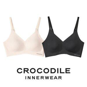 [크로커다일] 소프트핏 쉘론 후크형 브라2종 라이트베이지 블랙 CDWBR5M1416