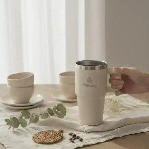 모굼 스텐 텀블러 대용량 빨대 보온보냉텀블러 손잡이 핸들 차량용 진공