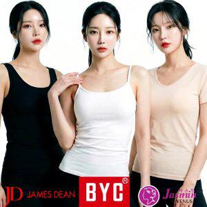 BYC 여성 런닝 셔츠 쿨 여름 인견 모달 순면 여자 끈 나시 민소매 반팔 메리야스 캐미