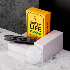 마운트뷰 세이프티 라이프 3 in 1 차량탈출망치+주차번호판+안전벨트 커팅기