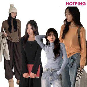 [핫핑] 44~110/겨울&봄 베스트.신상/빅사이즈/긴팔/반팔/폴라티/모크넥/레이어드/롱슬