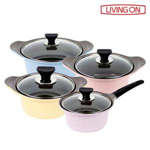 리빙온 세라믹 냄비 4종 세트(16양수+18편수+20양수+24전골)