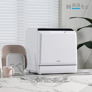 하츠 프리스탠딩 4인용 식기세척기 세척 열풍 건조 간편 자가설치 CDW-420J(화이트)