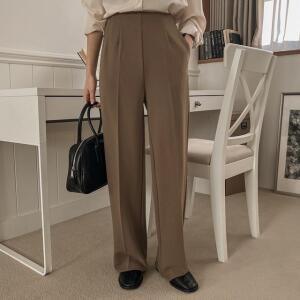 [시크릿라벨] [3단기장/뷔페바지] 스판굿 올밴딩 슬랙스