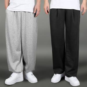 남자 트레이닝 팬츠 면 츄리닝 바지 와이드 일자 조거 벌룬핏