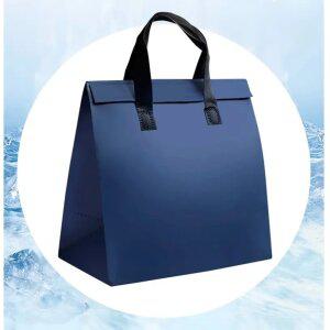 J2K 쇼핑백 냉온 가방 부직포 네이비 소형 테이크아웃