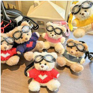 J2K 키링 곰돌이 차키 악세서리 DIY 고리 부자재