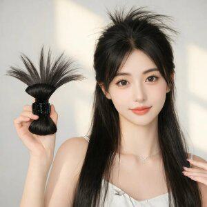 까치번 헤어 집게핀 하이 가시번 반묶음 가발 아이돌st 꽁지머리