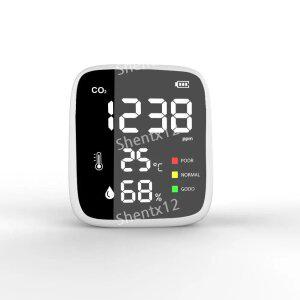 휴대용 USB 충전식 PM2.5 센서 온습도계 홈 에어 실내 분석기