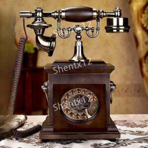 빈티지 유럽풍 엔틱 전화기 클래식 소품 인테리어 레트로 턴테이블(전자 벨) 커피