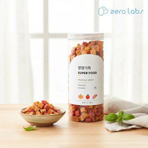 제로랩스 웰니스 영양가득 져키 호박+토마토+연어 1000g 강아지간식 피부 모질 관절근